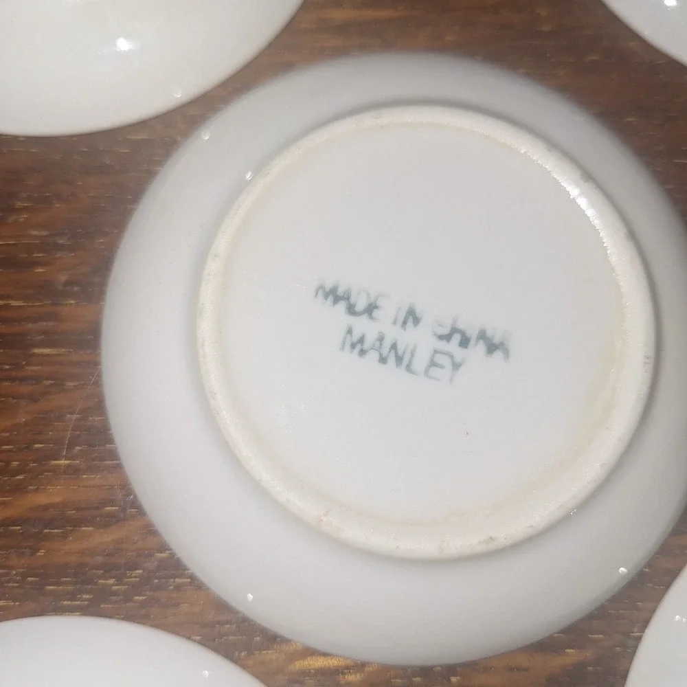 Vtg Frenzy Toys Strawberry Porcelain Child Tea Party Set Miniature Butter Pats
